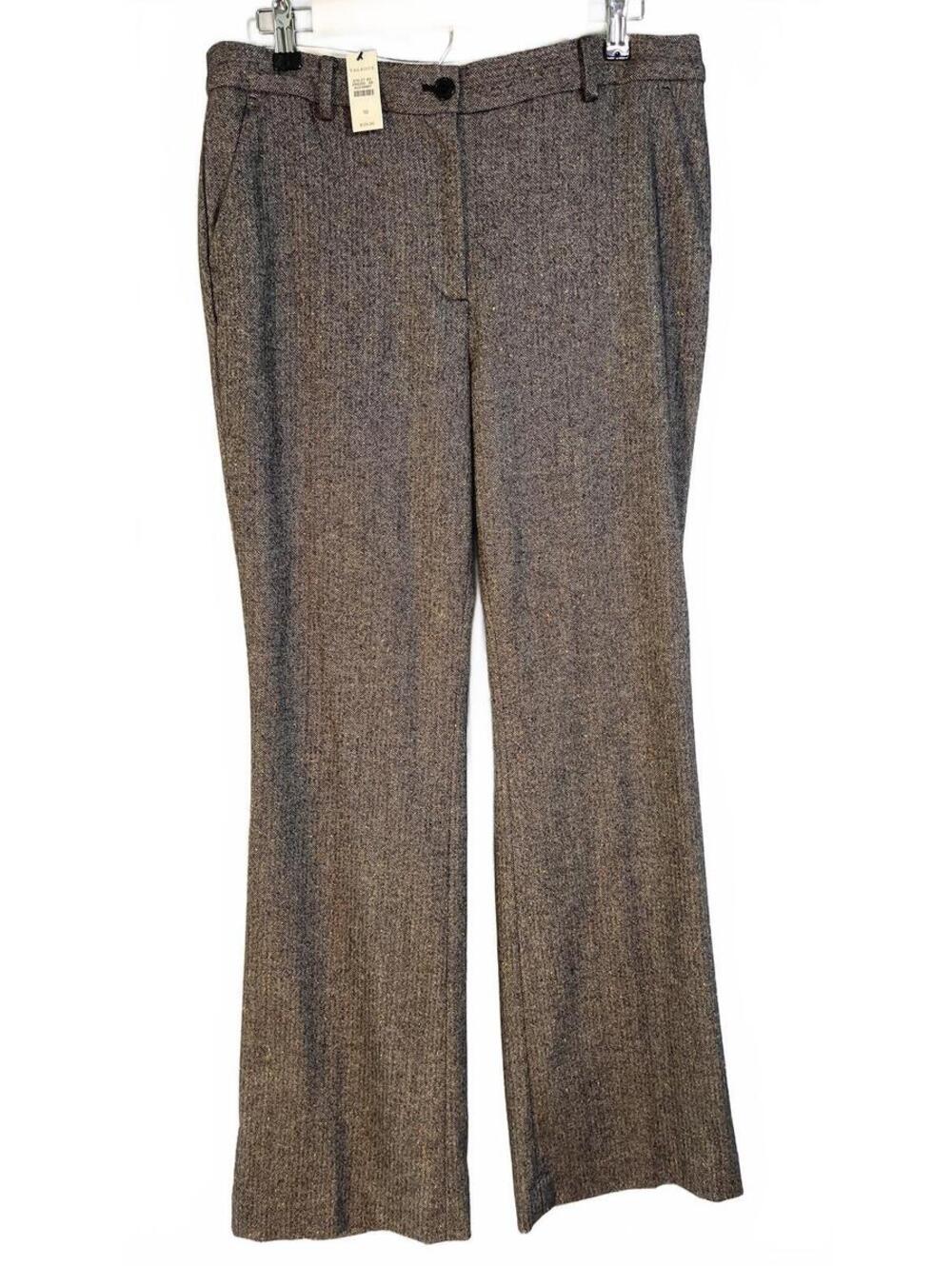 Talbots Women's Raleigh Tweed Dress Pants Brown Size 10 New
